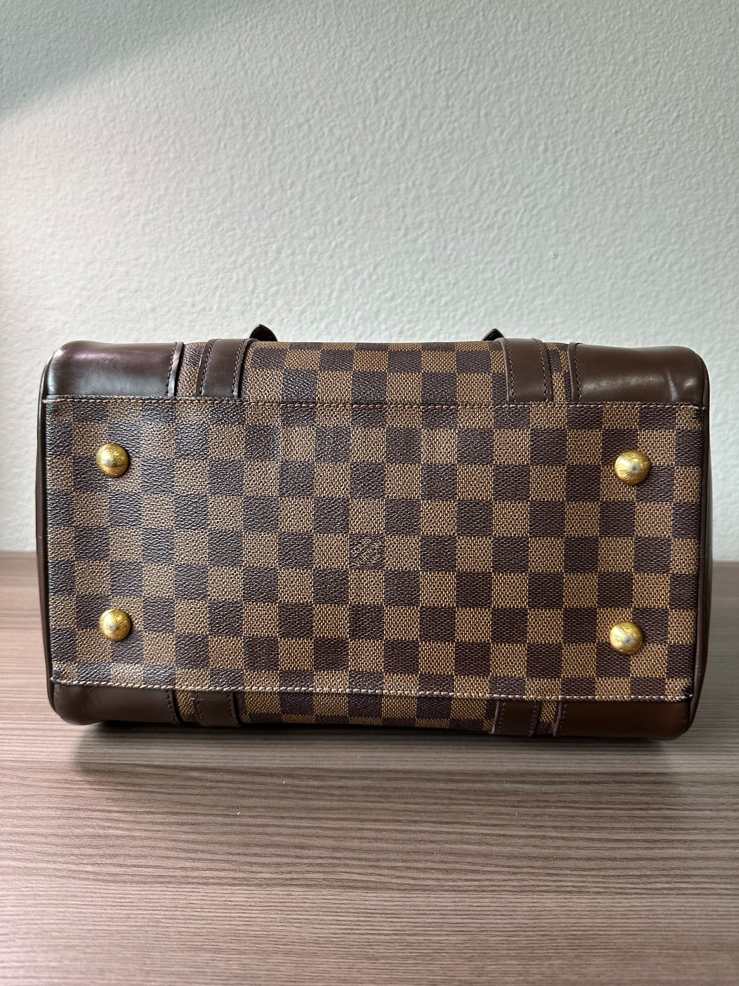 Pre-owned Authentic Louis Vuitton Berkeley Damier Ebene Handbag