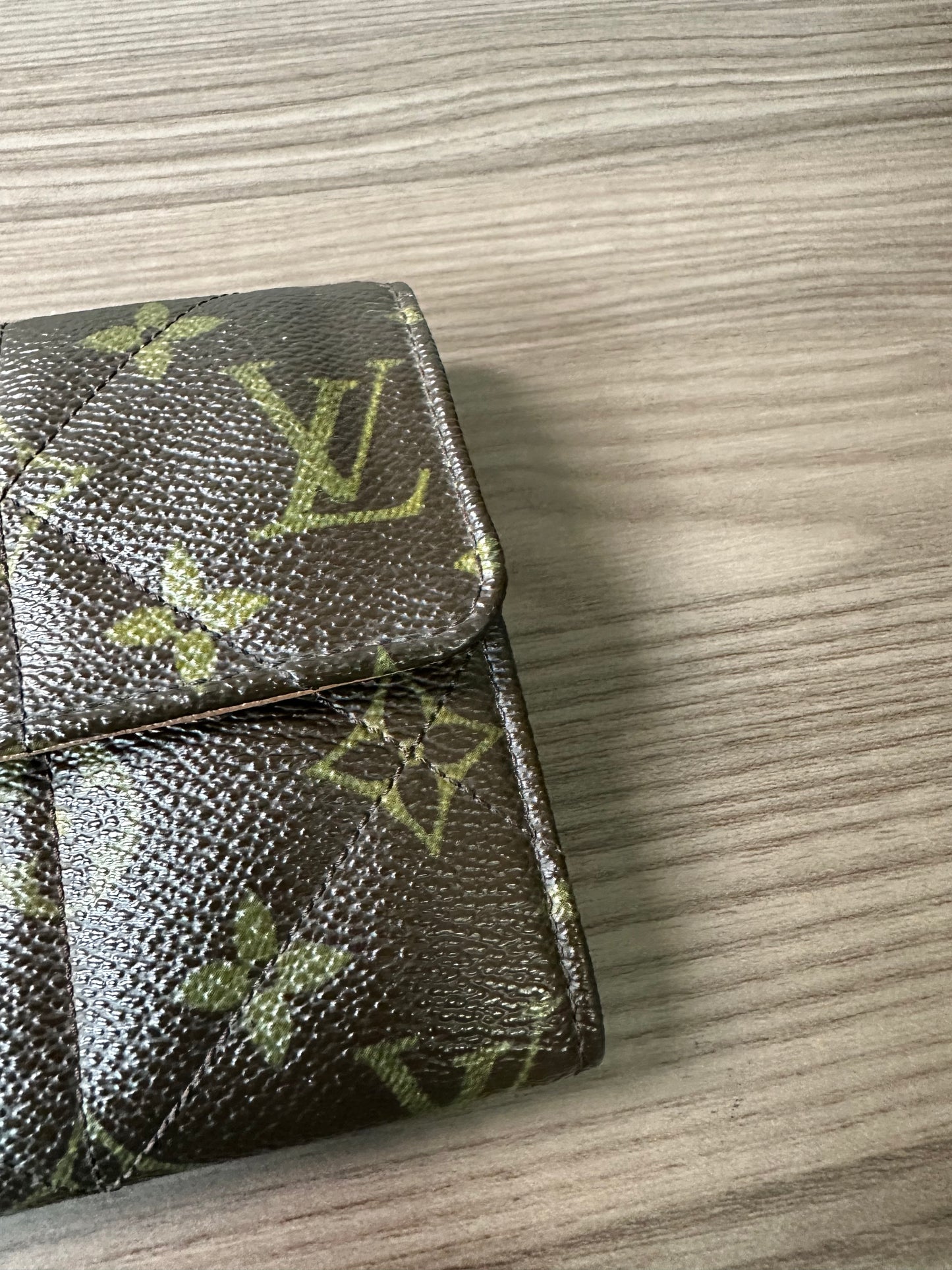 Pre-owned Louis Vuitton Portefeuille Sarah Etoile Monogram Long Wallet