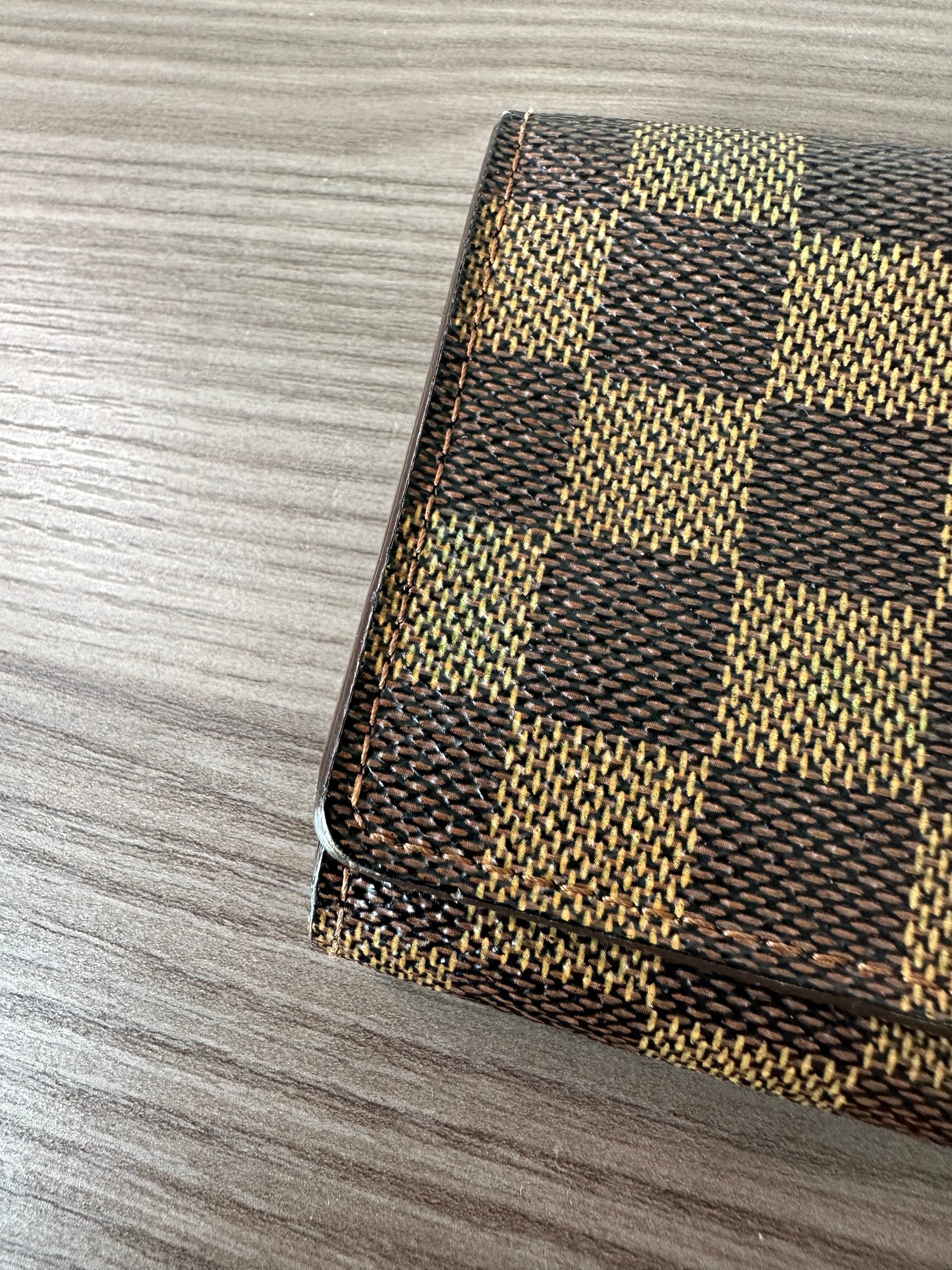 Pre-owned Authentic Louis Vuitton Porte Monnaie Billet Damier Ebene Wallet
