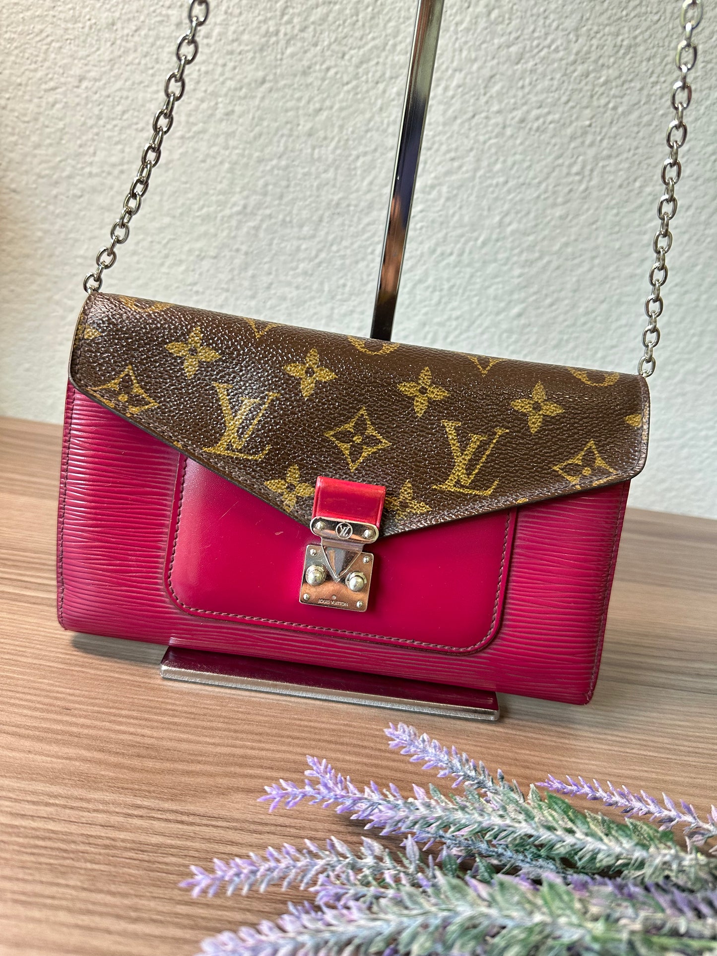 Pre-owned Louis Vuitton Portefeuille Monogram Marie Rose Initial Mark Long Wallet