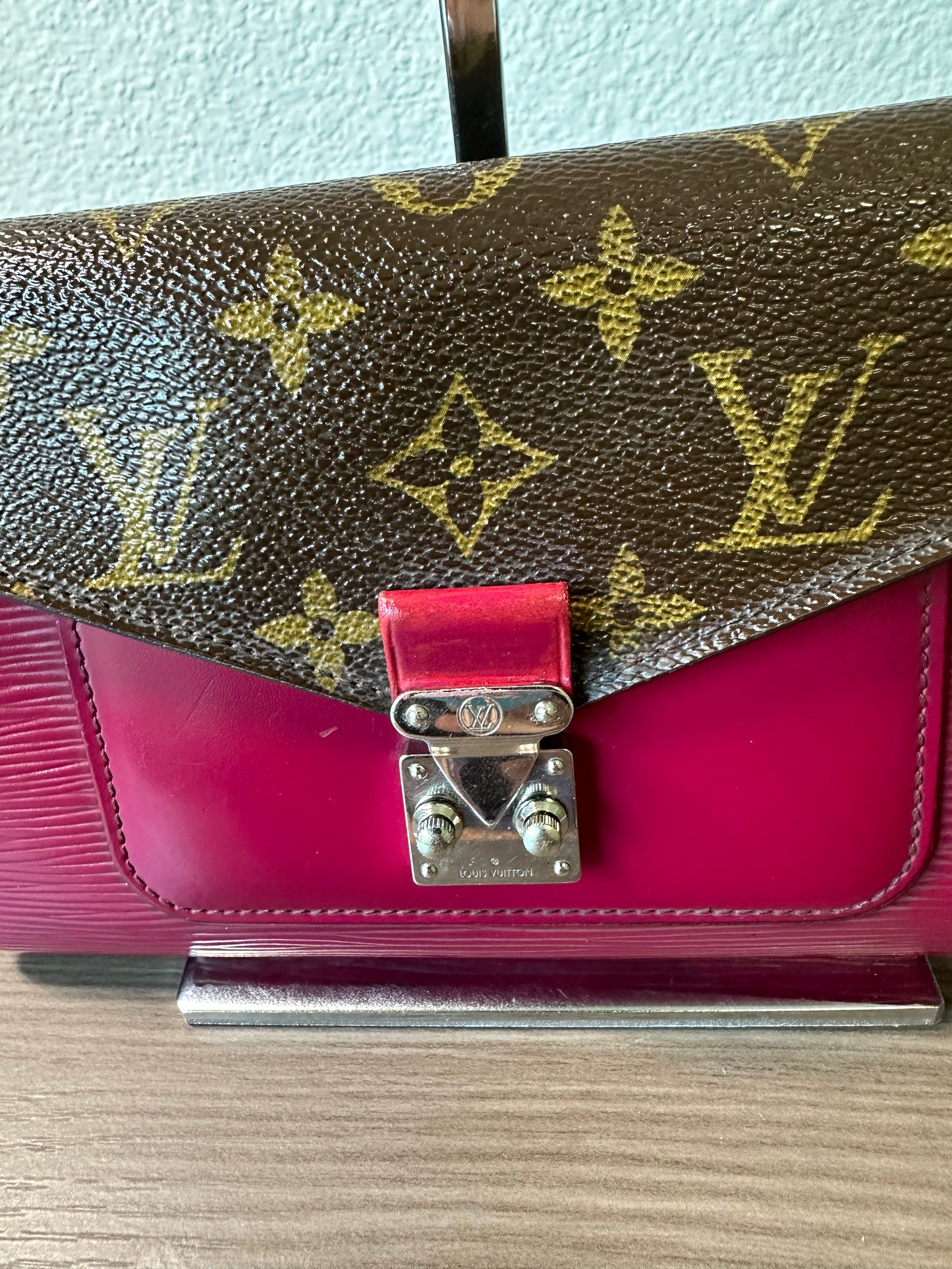Pre-owned Louis Vuitton Portefeuille Monogram Marie Rose Initial Mark Long Wallet