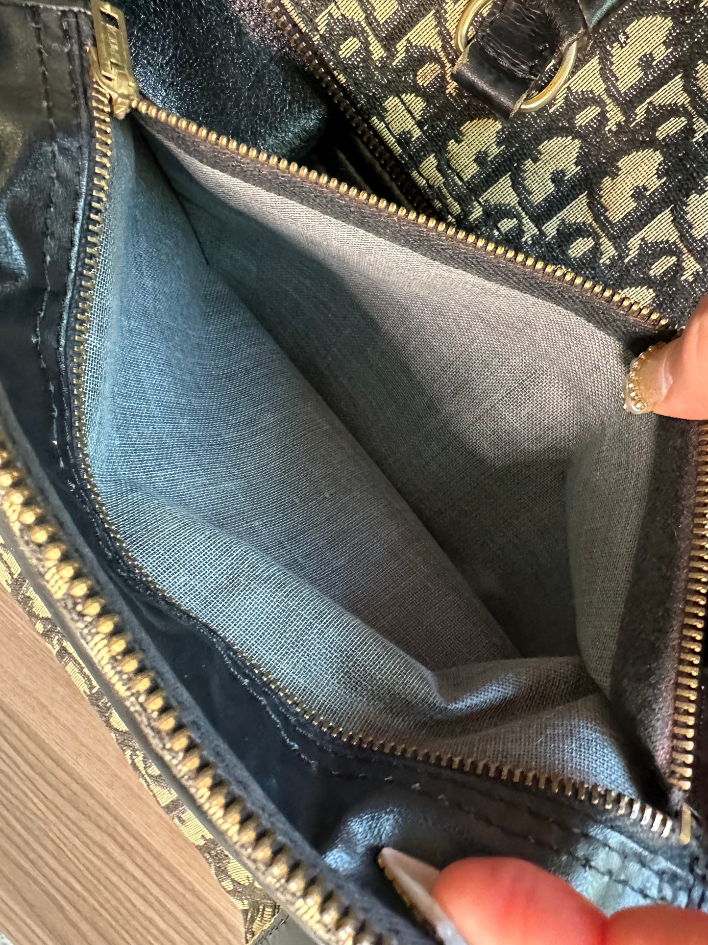 Pre-owned Authentic Christian Dior Trotter Boston Monogram Duffle / Handbag