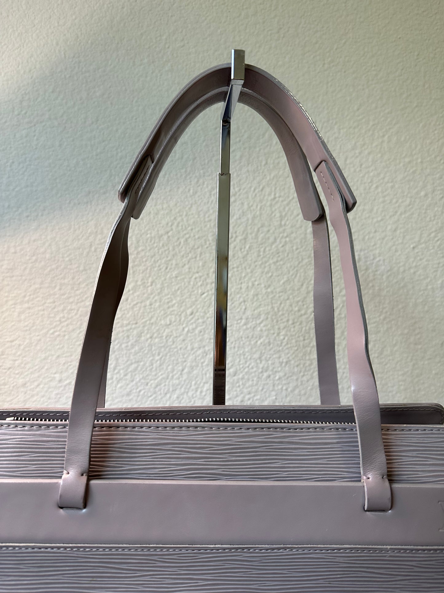 Pre-owned Authentic Louis Vuitton Croisette PM Grey Epi Shoulder Bag