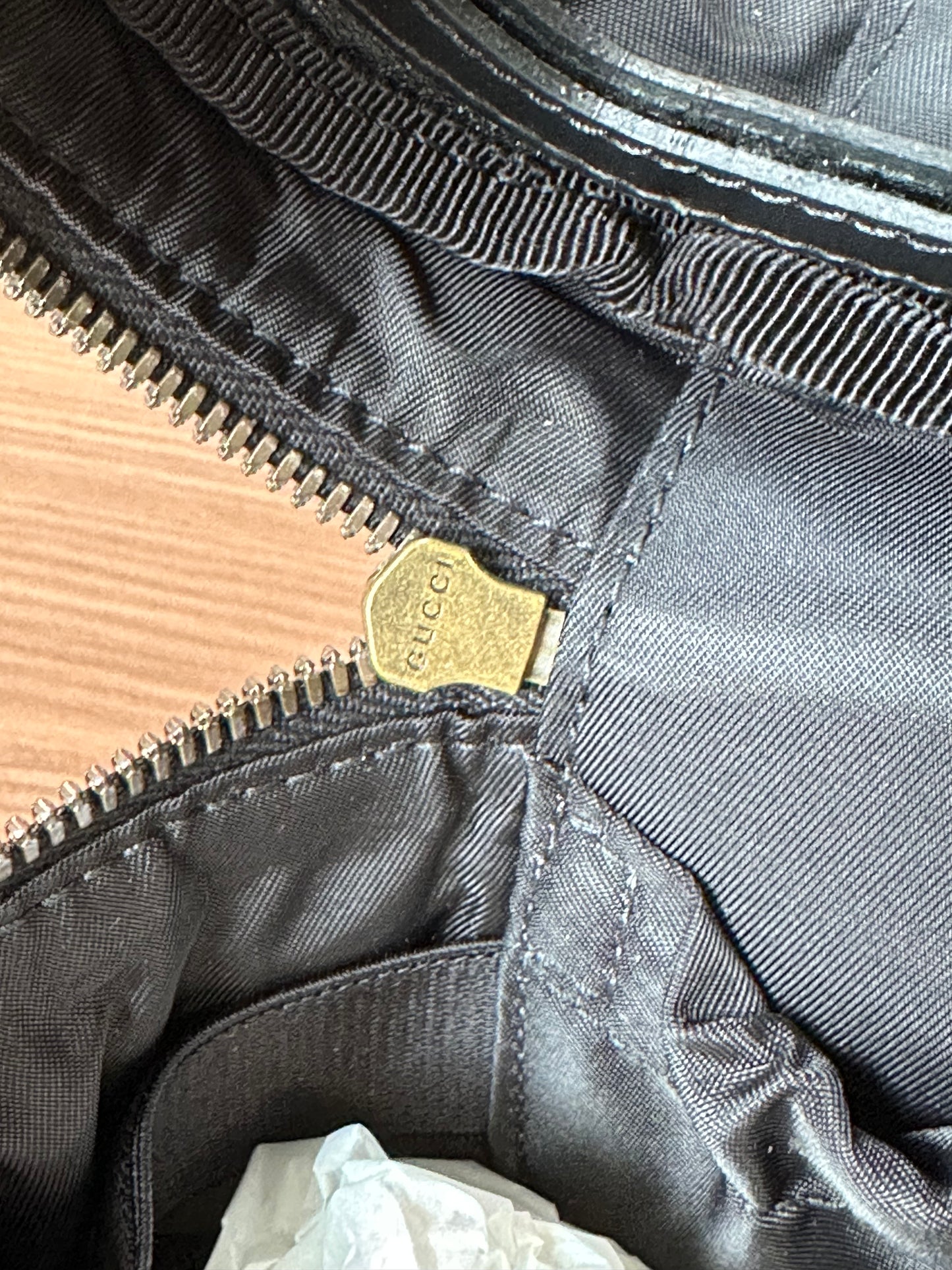 GUCCI GG Marmont Top Handle Mini Black Cosmetic Case