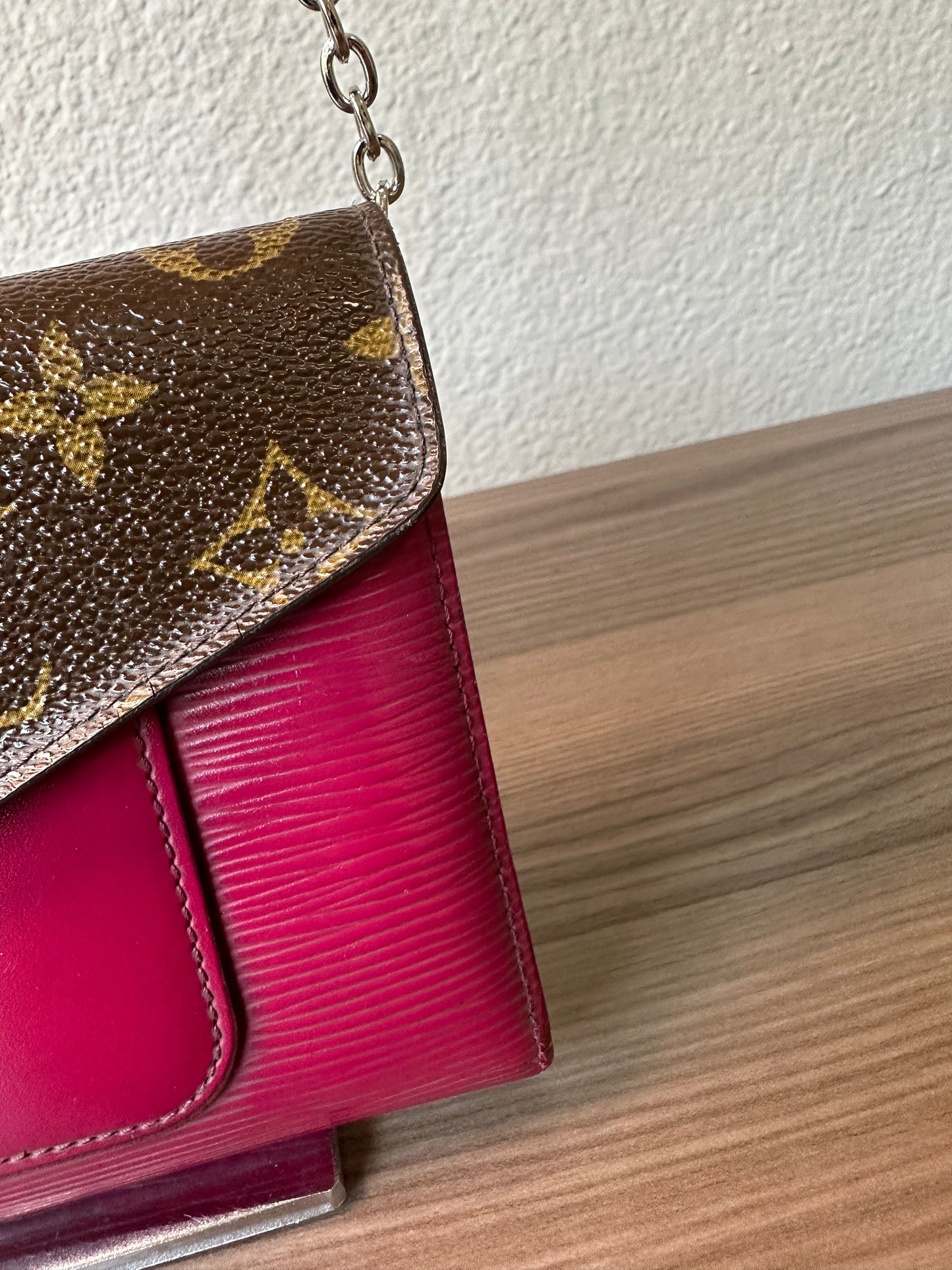 Pre-owned Louis Vuitton Portefeuille Monogram Marie Rose Initial Mark Long Wallet