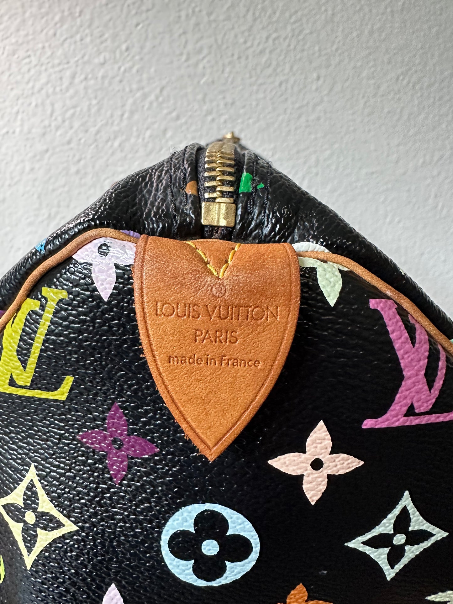 Pre-owned Authentic Louis Vuitton Speedy 30 Monogram Multicolor Black Handbag