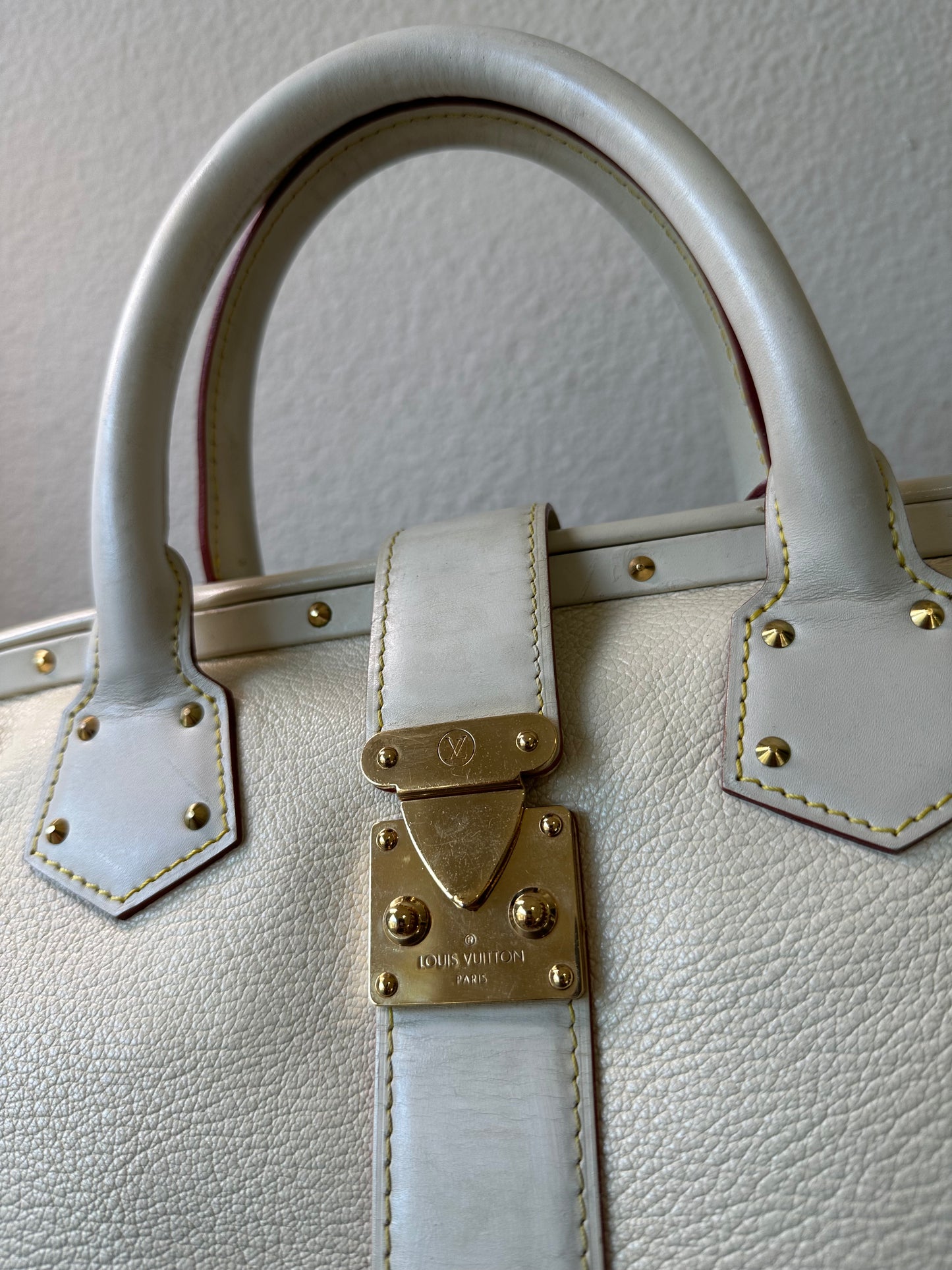 Pre-owned Louis Vuitton L'Ingenieux PM Blanc White Suhali Handbag