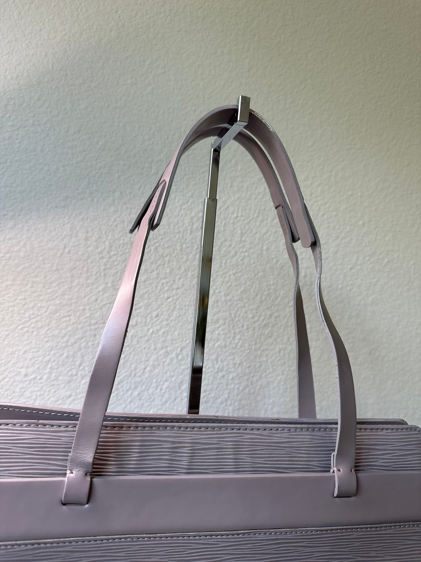 Pre-owned Authentic Louis Vuitton Croisette PM Grey Epi Shoulder Bag