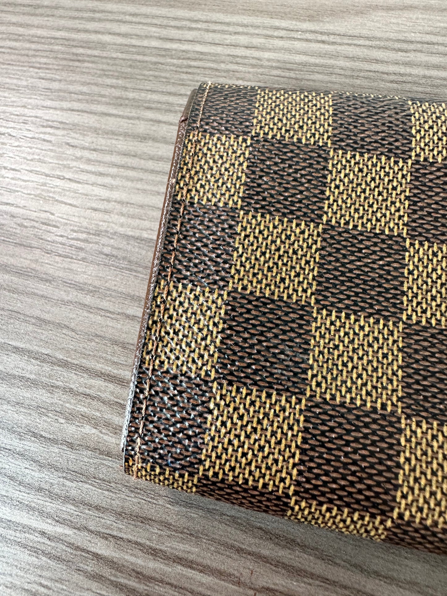 Pre-owned Authentic Louis Vuitton Porte Monnaie Billet Damier Ebene Wallet