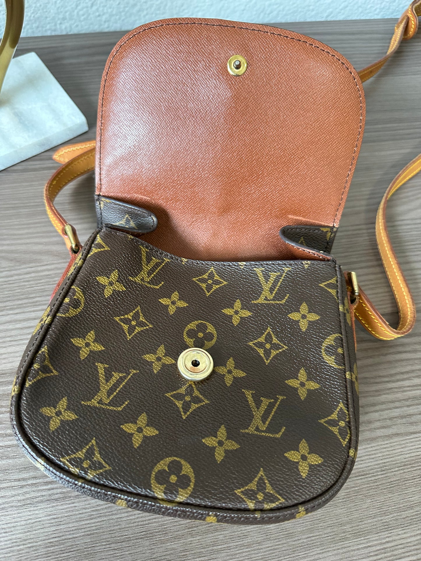 Pre-owned Louis Vuitton Saint Cloud PM Monogram Crossbody Bag