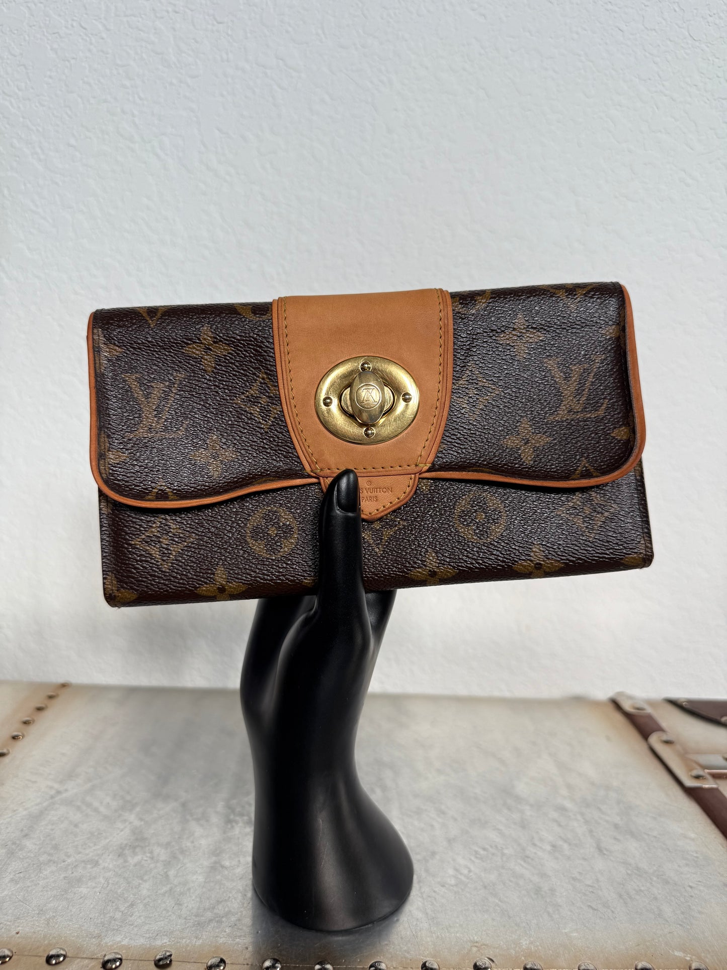 Pre-owned Authentic Louis Vuitton Boetie Monogram Long Wallet