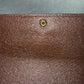 Pre-owned Authentic Louis Vuitton Portefeuille Sarah Damier Ebene Long Wallet