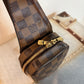 Pre-owned Authentic Louis Vuitton Damier Ebene Geronimos Body Bag