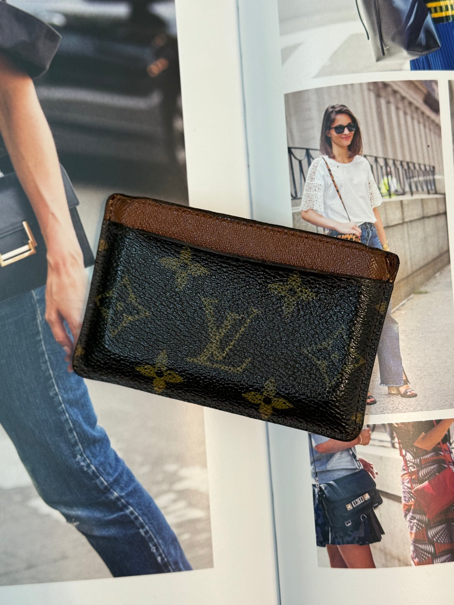 Pre-owned Authentic Louis Vuitton Monogram Card holder / Card Case / Wallet