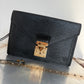 Pre-owned Authentic Louis Vuitton Sellier Dragonne Epi Black Clutch Bag