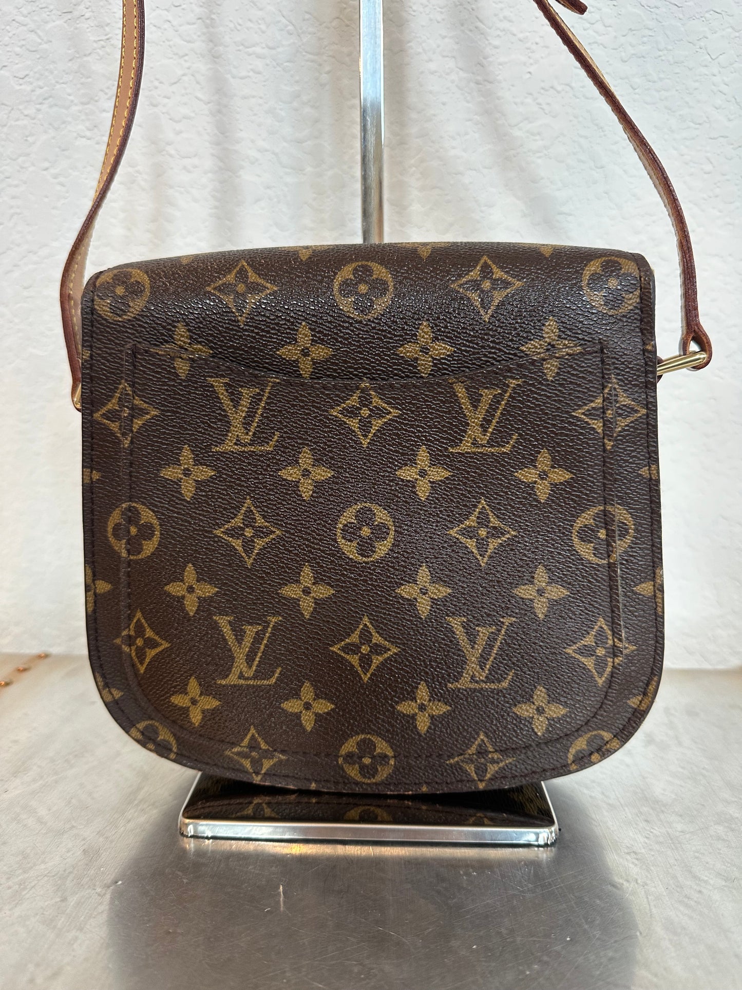 Pre-owned Authentic Louis Vuitton Saint Cloud MM Monogram Shoulder / Crossbody Bag