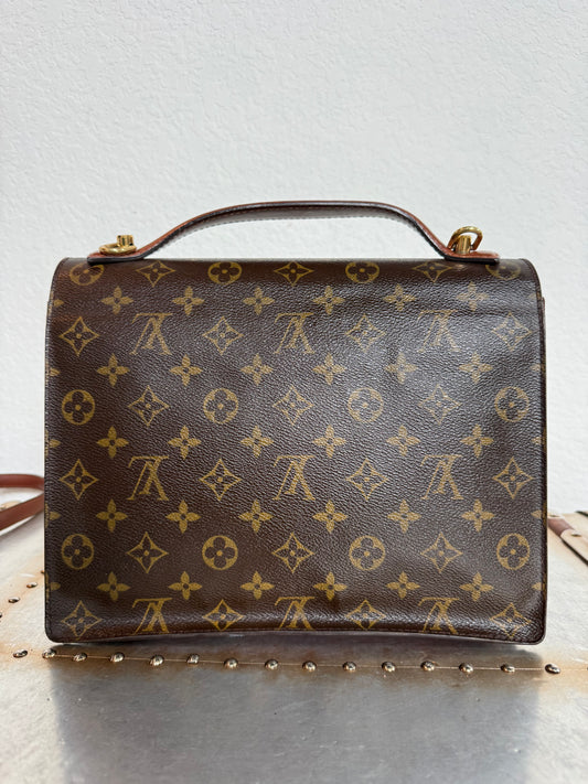 Pre-owned Authentic Louis Vuitton Monceau 26 Monogram Shoulder / Crossbody Bag