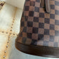 Pre-owned Authentic Louis Vuitton Bucket Damier Ebene Shoulder Bag