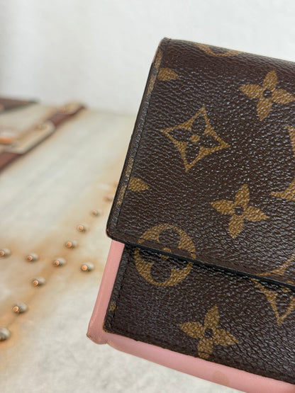 Pre-owned Authentic Louis Vuitton Flore Monogram Long Wallet
