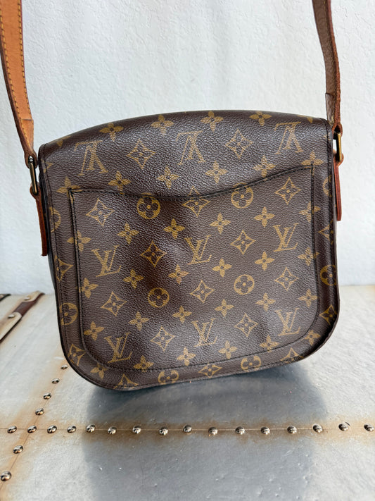 Pre-owned Authentic Louis Vuitton Saint Cloud GM Monogram Crossbody Bag