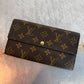Pre-owned Authentic Louis Vuitton Portefeuille Sarah Monogram Long Wallet