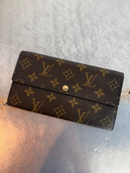Pre-owned Authentic Louis Vuitton Portefeuille Sarah Monogram Long Wallet