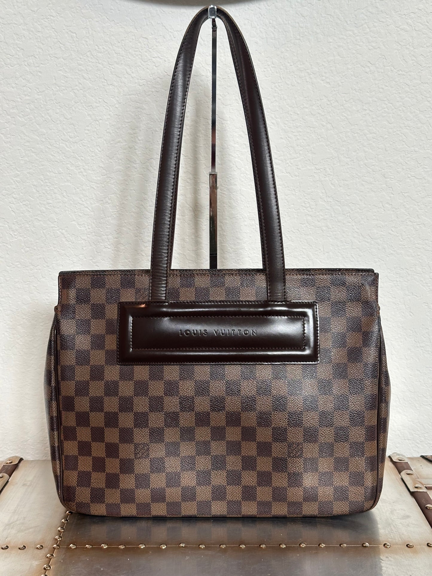 Pre-owned Authentic Louis Vuitton Parioli PM Damier Ebene Tote / Shoulder Bag