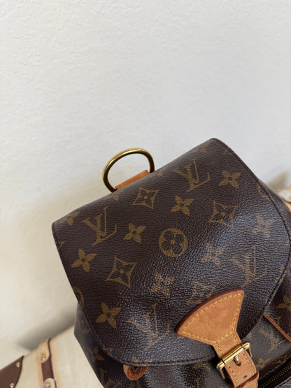 Pre-owned Authentic Louis Vuitton Montsouris MM Monogram Backpack