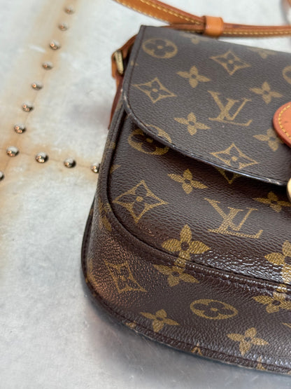 Pre-owned Authentic Louis Vuitton Saint Cloud MM Monogram Crossbody Bag