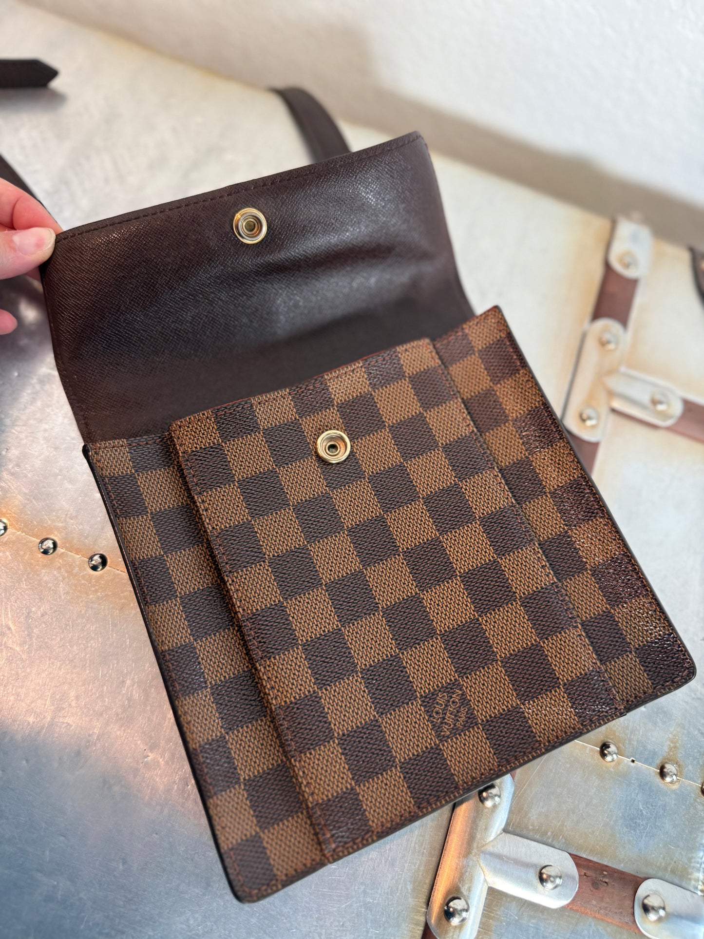 Pre-owned Authentic Louis Vuitton Pimlico Damier Ebene Shoulder / Crossbody Bag