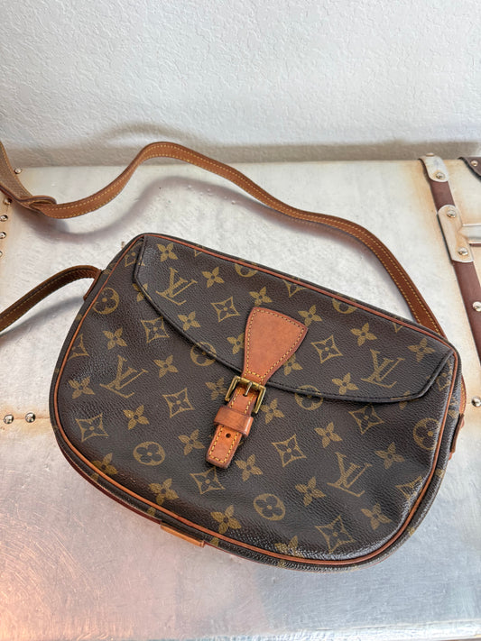 Pre-owned Authentic Louis Vuitton Jeune Fille MM Monogram Crossbody Bag