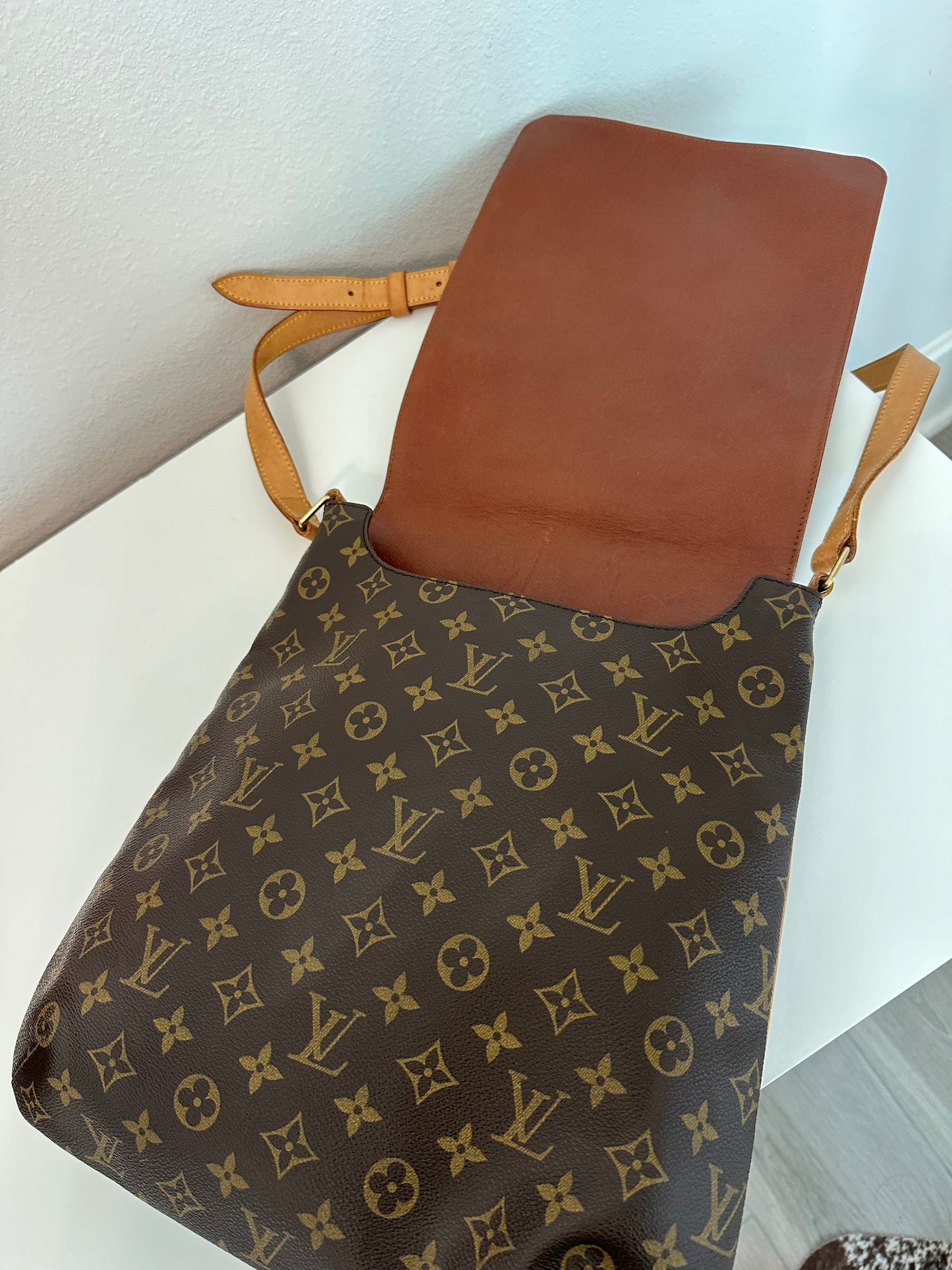 Pre-owned Authentic Louis Vuitton Musette Salsa GM Monogram Shoulder / Crossbody Bag