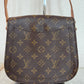 Pre-owned Authentic Louis Vuitton Saint Cloud MM Monogram Shoulder / Crossbody Bag