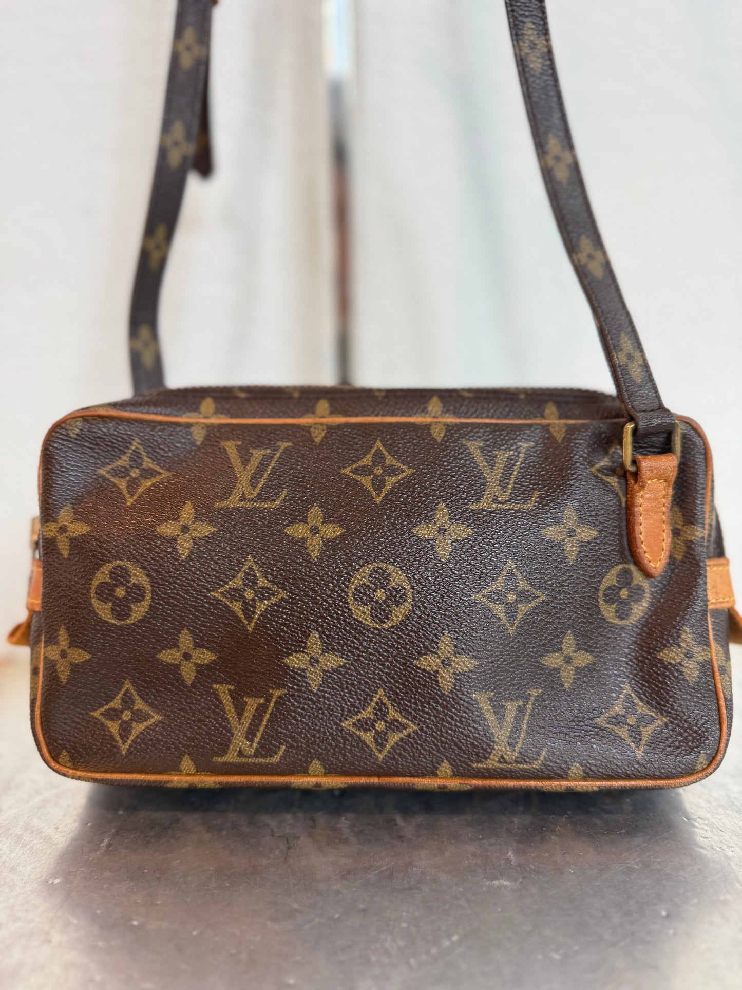 Pre-owned Authentic Louis Vuitton Marly Bandouliere Monogram Crossbody Bag