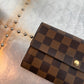 Pre-owned Authentic Louis Vuitton Portefeuille Sarah Damier Ebene Long Wallet