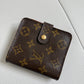 Pre-owned Authentic Louis Vuitton Monogram Compact Zip Wallet