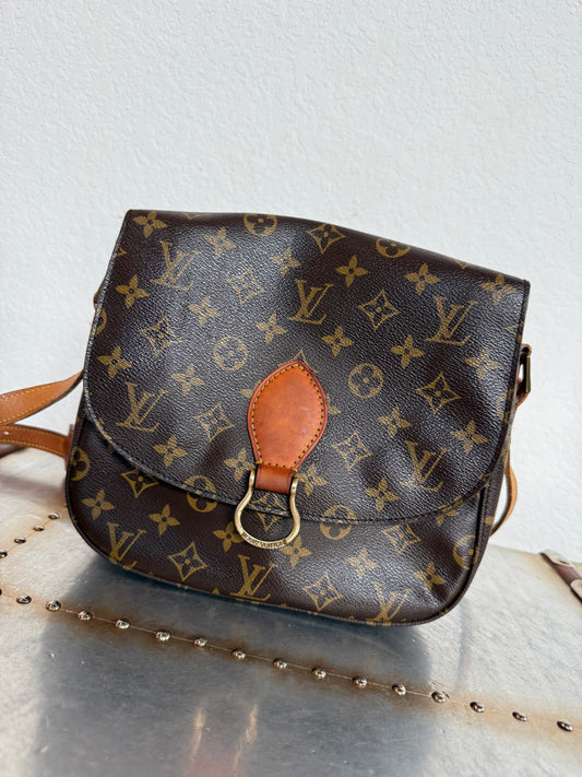 Pre-owned Authentic Louis Vuitton Saint Cloud GM Monogram Crossbody Bag