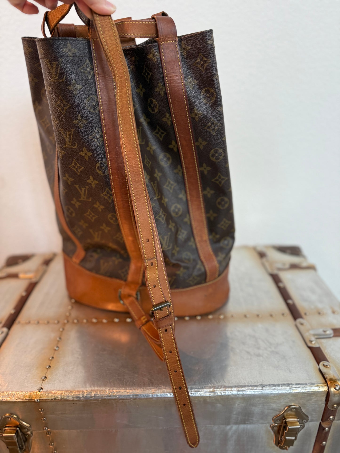 MPre-owned Authentic Louis Vuitton Randonee GM Monogram Backpack