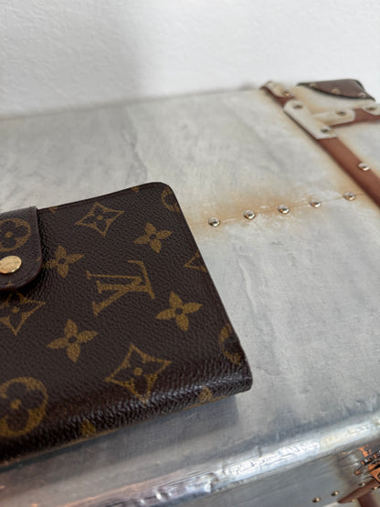 Pre-owned Authentic Louis Vuitton Porte Papier Monogram Zip Wallet
