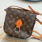 Pre-owned Authentic Louis Vuitton Saint Cloud MM Monogram Shoulder / Crossbody Bag