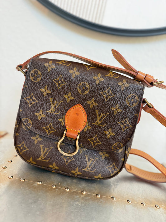 Pre-owned Authentic Louis Vuitton Saint Cloud MM Monogram Shoulder / Crossbody Bag