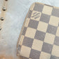 Pre-owned Authentic Louis Vuitton Damier Azur Zippy Long Wallet
