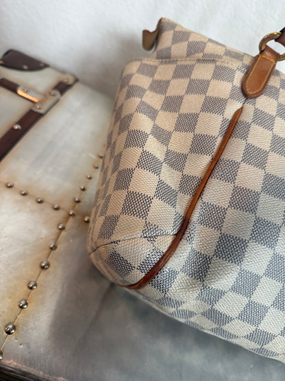 Pre-owned Authentic Louis Vuitton Totally PM Damier Azur Shoulder Bag