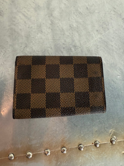 Pre-owned Authentic Louis Vuitton Damier Ebene 6 Key Holder