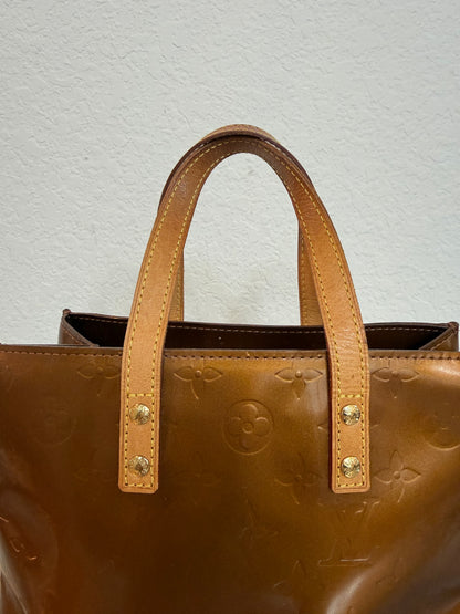 Pre-owned Authentic Louis Vuitton Reade PM Vernis Handbag