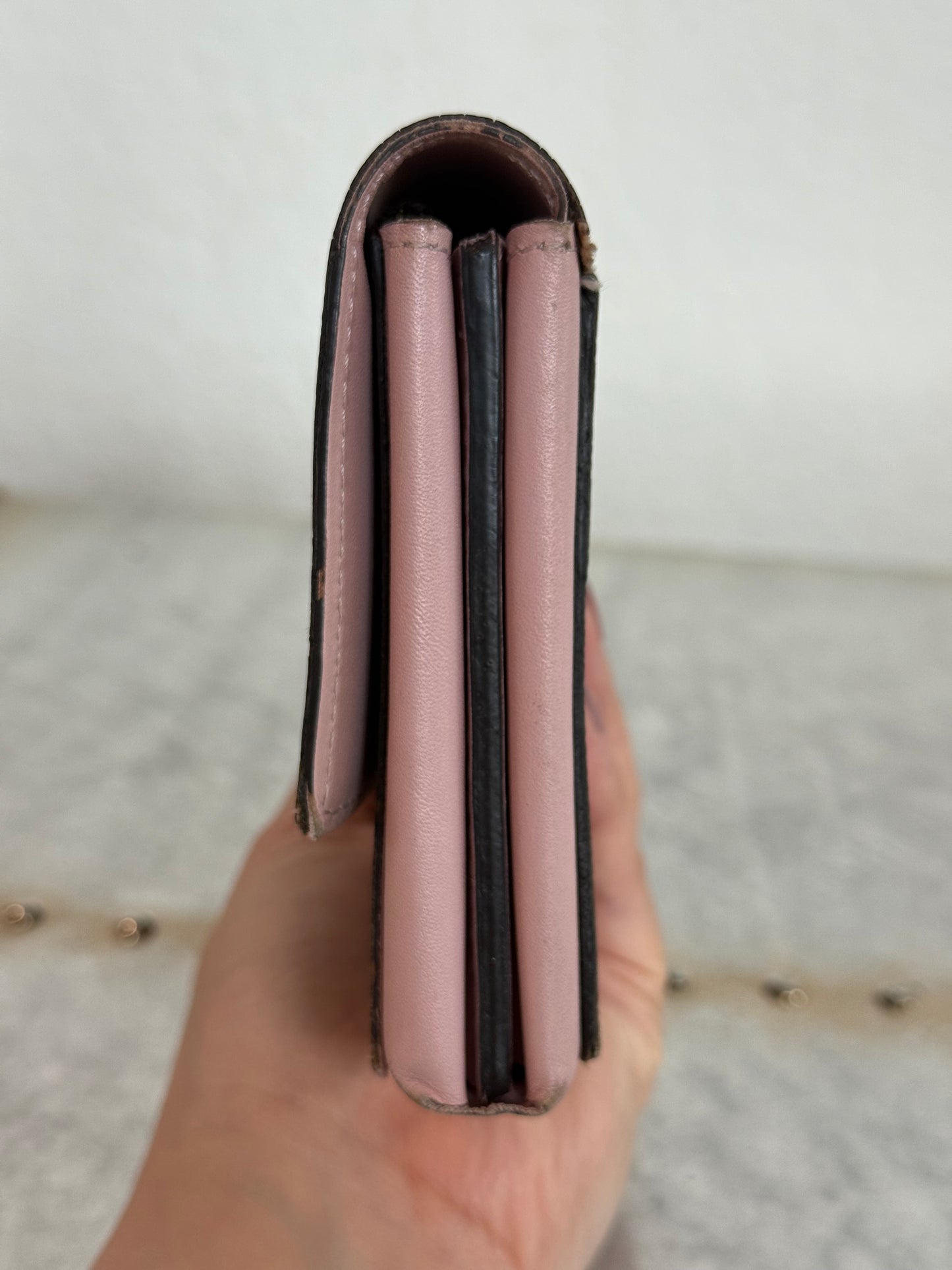 Pre-owned Authentic Louis Vuitton Flore Monogram Long Wallet