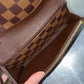 Pre-owned Authentic Louis Vuitton Portefeuille Emilie Damier Ebene Long Wallet