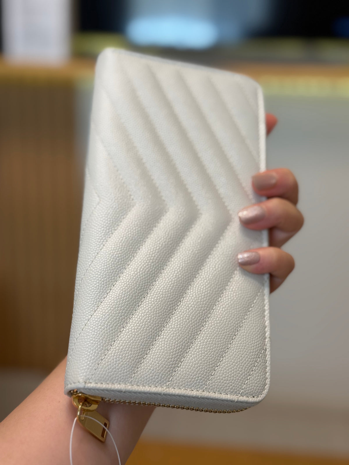 Saint Laurent YSL zip around wallet
