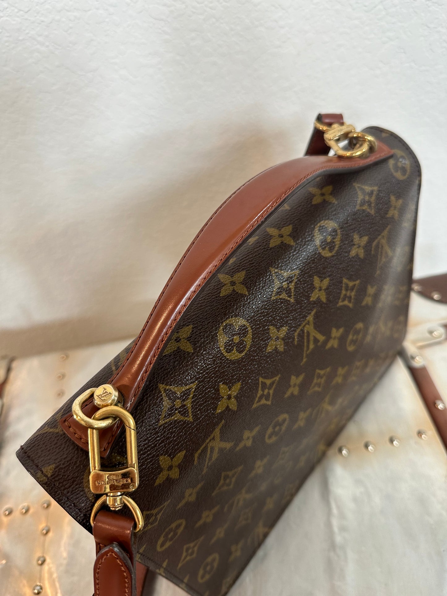 Pre-owned Authentic Louis Vuitton Monceau Monogram Shoulder / Crossbody Bag