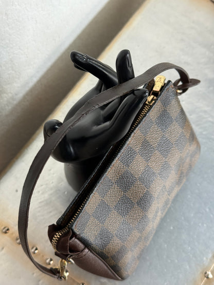 Pre-owned Authentic Louis Vuitton Damier Ebene Trousse Pochette Handbag